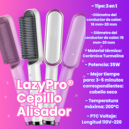 Lazypro® Cepillo Alisador 2 en 1